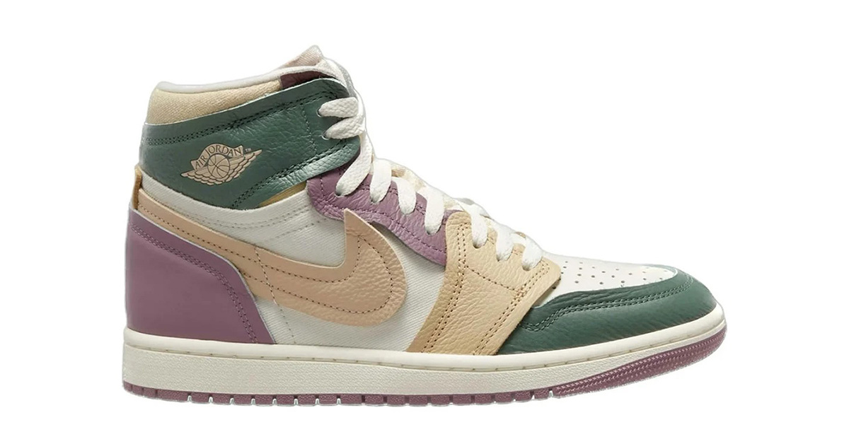 Übergroße Overlays bilden den neuen Air Jordan 1 MM High „Galactic Jade“